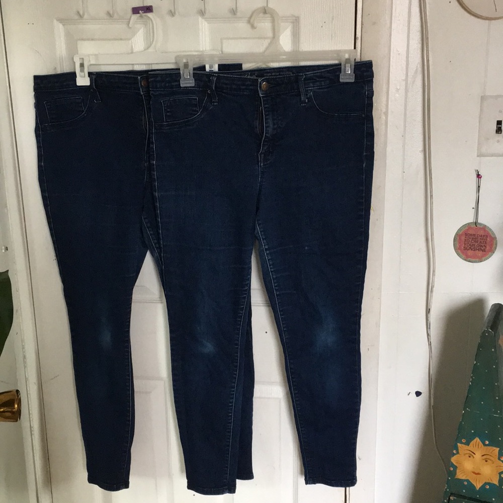 bundle! Mossimo high rise indigo blue jeggings